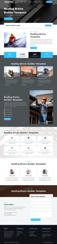 Roofing Website Template Roofing Website Template By BricksTemplates io Roofing Website Template Roofing Website Template By BricksTemplates io